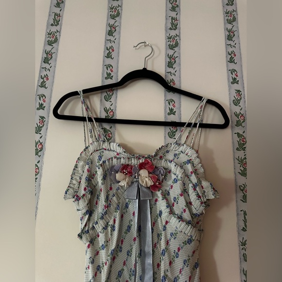 Loveshackfancy Ridley Maxi Dress Lilac Crema Worn Once Sz 0 bridal maxi xs white - Picture 10 of 11